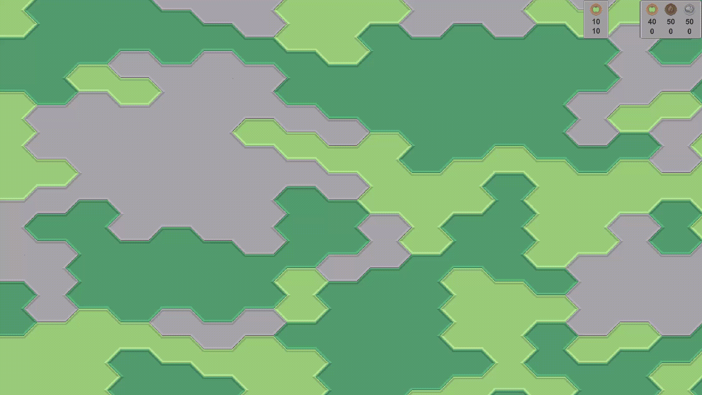 The radial menu for each environment. It targets a tile and supports zooms and camera movement A view of the radial menu for each environment.