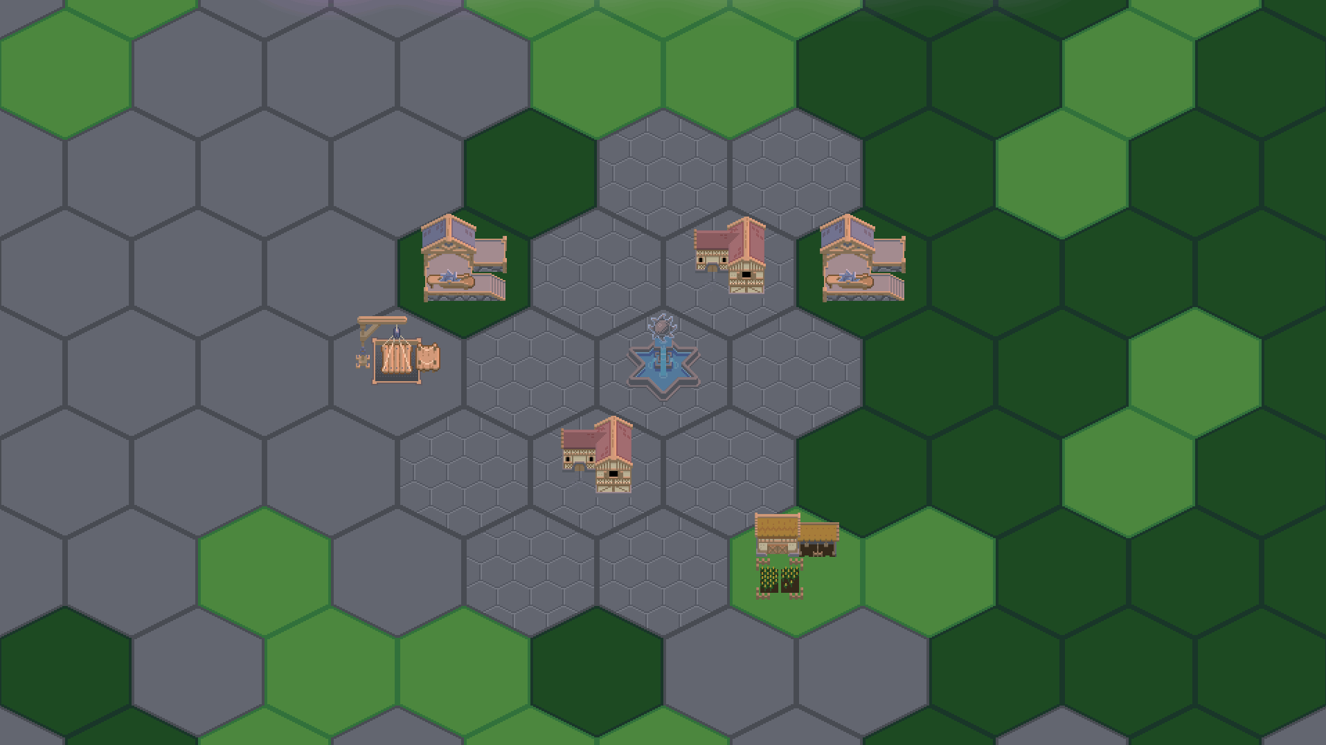 And here's the result! gif of a few buildings illuminated by the sun and moon